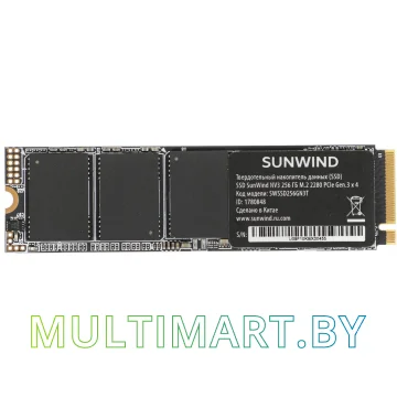 SSD диск SunWind NV3 256GB (SWSSD256GN3T) картинка 4